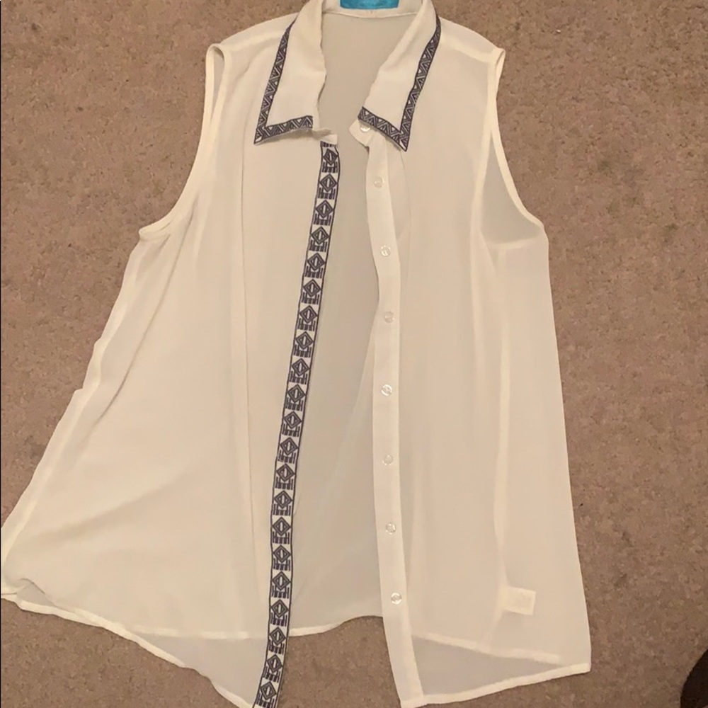 Semi see through blouse